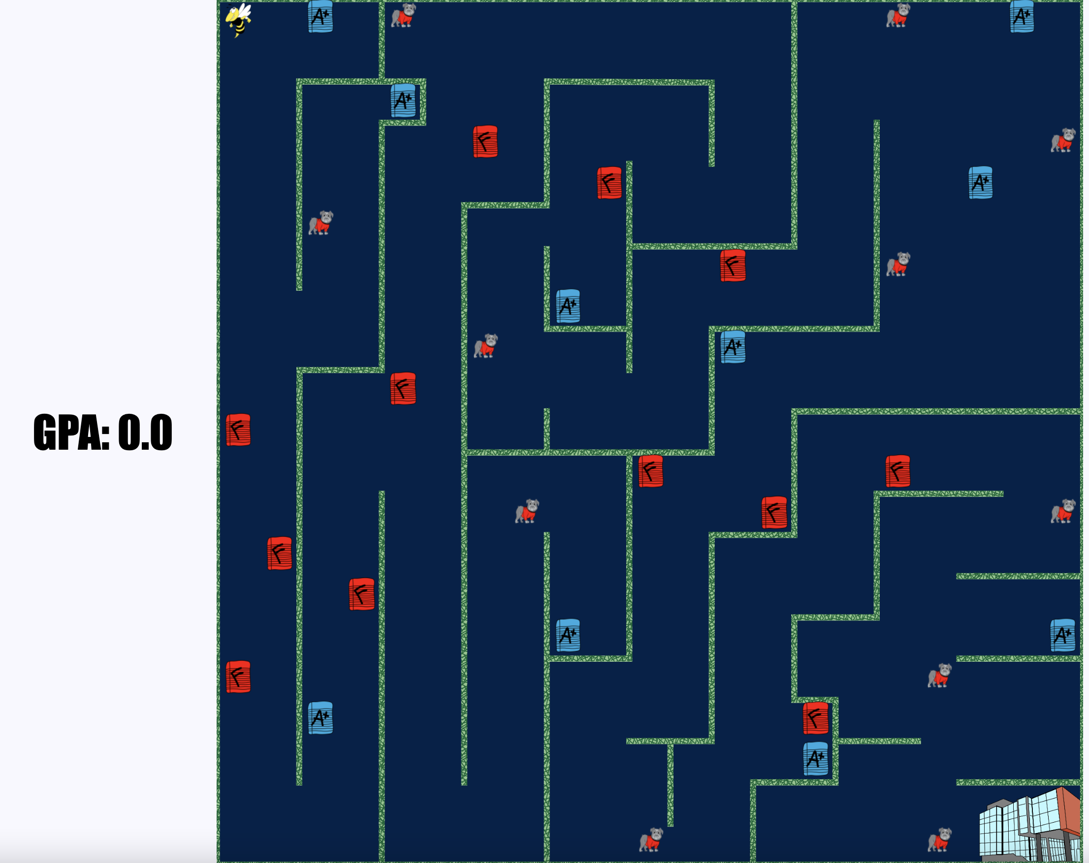 Main gameplay screen for Buzz and the Long Way Home